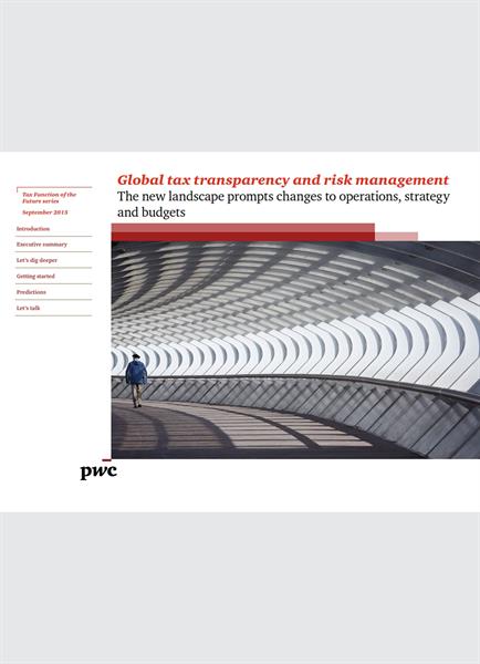 Global tax transparency and risk management