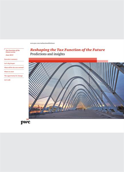 Reshaping the Tax Function of the Future